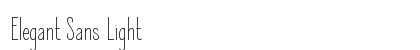 Elegant Sans Light Font Preview