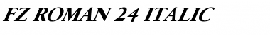 FZ ROMAN 24 ITALIC Normal Font