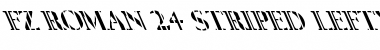 Download FZ ROMAN 24 STRIPED LEFTY Font