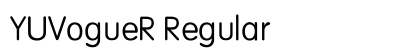 YUVogueR Regular Font Preview YUVogueR Regular Font Preview