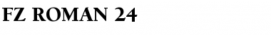 FZ ROMAN 24 Normal Font