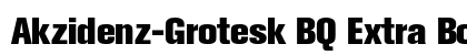 Akzidenz-Grotesk BQ Extra Bold preview