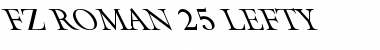 FZ ROMAN 25 LEFTY Font