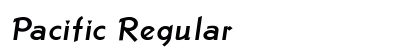 Pacific Regular Font Preview