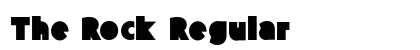 The Rock Regular Font Preview