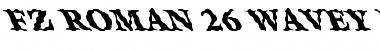 FZ ROMAN 26 WAVEY LEFTY Normal Font