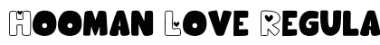 Hooman Love Regular Font Preview