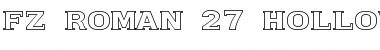 Download FZ ROMAN 27 HOLLOW EX Font