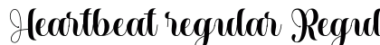 Heartbeat regular Regular Font Preview