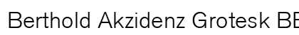 Berthold Akzidenz Grotesk BE Regular font free download