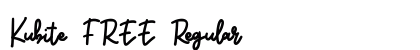 Kubite FREE Regular Font Preview