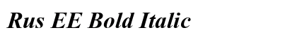 Rus EE Bold Italic preview