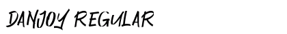Danjoy Regular Font Preview