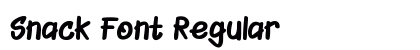 Snack Font Regular preview