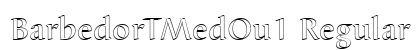 BarbedorTMedOu1 Regular Font Preview