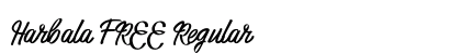 Harbala FREE Regular Font Preview
