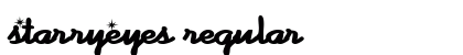 StarryEyes Regular Font Preview