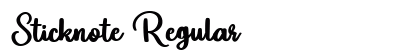 Sticknote Regular preview Sticknote Regular preview