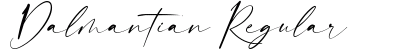 Dalmantian Regular Font Preview