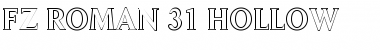 FZ ROMAN 31 HOLLOW Normal Font