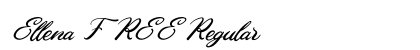 Ellena FREE Regular Font Preview