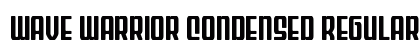 Wave Warrior Condensed Regular Font Preview Wave Warrior Condensed Regular Font Preview