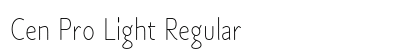 Cen Pro Light Regular font free download