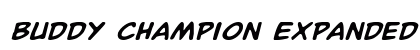 Buddy Champion Expanded Italic Expanded Italic preview
