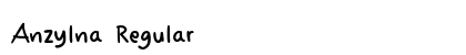 Anzylna Regular Font Preview