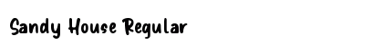 Sandy House Regular Font Sandy House Regular Font Preview