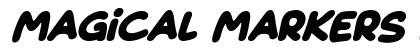 Magical Markers Italic Font Preview