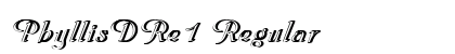PhyllisDRe1 Regular Font Preview