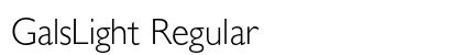GalsLight Regular Font Preview