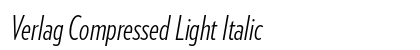 Verlag Compressed Light Italic Preview