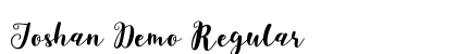 Joshan Demo Regular Font Preview