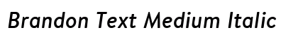 Brandon Text Medium Italic font free download