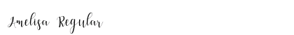 Amelisa Regular Font Preview