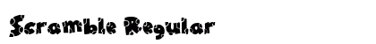 Scramble Regular Font Preview