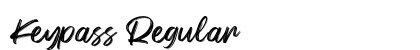 Keypass Regular Font Preview