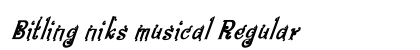 Bitling niks musical Regular Font Bitling niks musical Regular Font Preview
