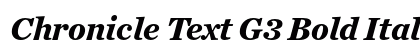 Chronicle Text G3 Bold Italic preview Chronicle Text G3 Bold Italic preview