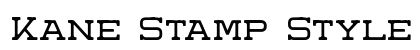 Kane Stamp Style Demo Regular Font Kane Stamp Style Demo Regular Font Preview