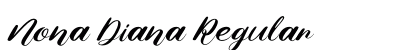 Nona Diana Regular Font Preview