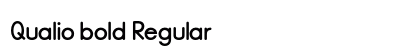 Qualio bold Regular Font Qualio bold Regular Font Preview