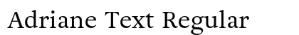 Adriane Text Regular font free download