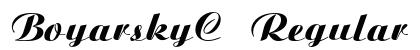 BoyarskyC Regular Font Preview