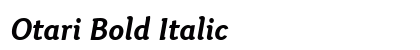 Otari Bold Italic preview Otari Bold Italic preview