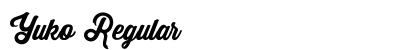 Yuko Regular Font Preview Yuko Regular Font Preview