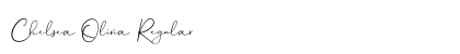 Chelsea Olivia Regular Font Preview