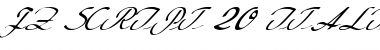 FZ SCRIPT 20 ITALIC Font